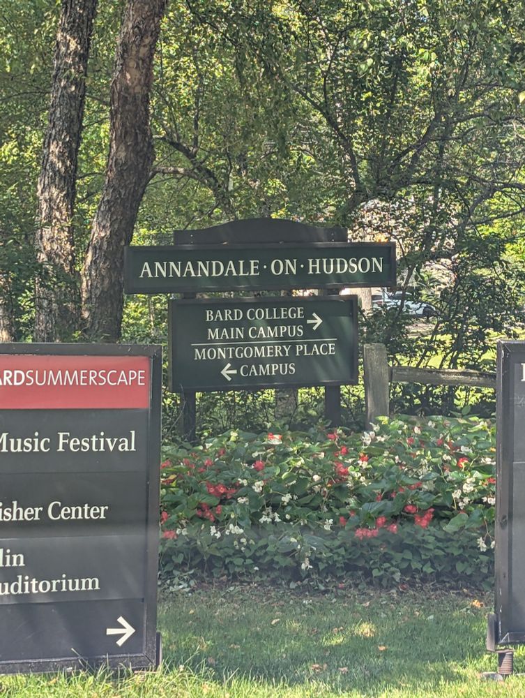 Sign for Bard College in Annandale-on-Hudson 