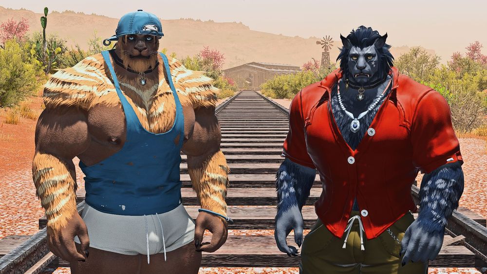 Svetozar and Alrik walking on a ACTIVELY USED railroad and wondering if something big and metallic, like a train, is coming their way.