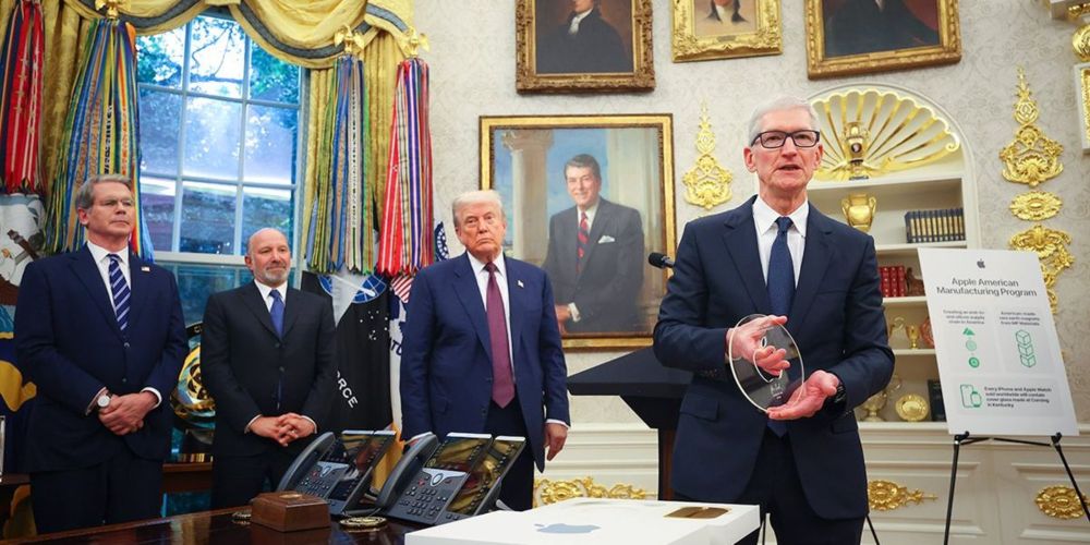 “It’s a unique unit of one,” the Apple CEO said at the White House, adding, “designed by a U.S. Marine Corps corporal.”
