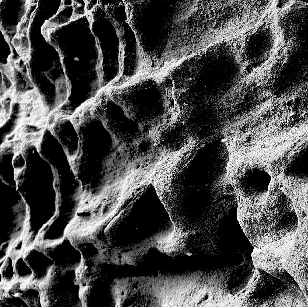 Eine Steinformation an der Ruine der Burg Ramstein in Baerenthal.