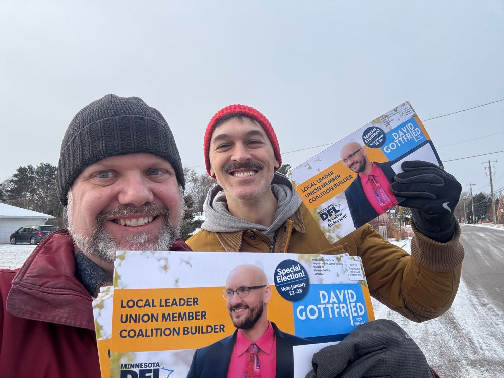 Mike and Jim with Gottfried literature