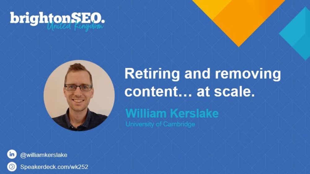 William Kerslake on LinkedIn: What a day. Thank you to the hundreds who attended my talk at brightonSEO,…