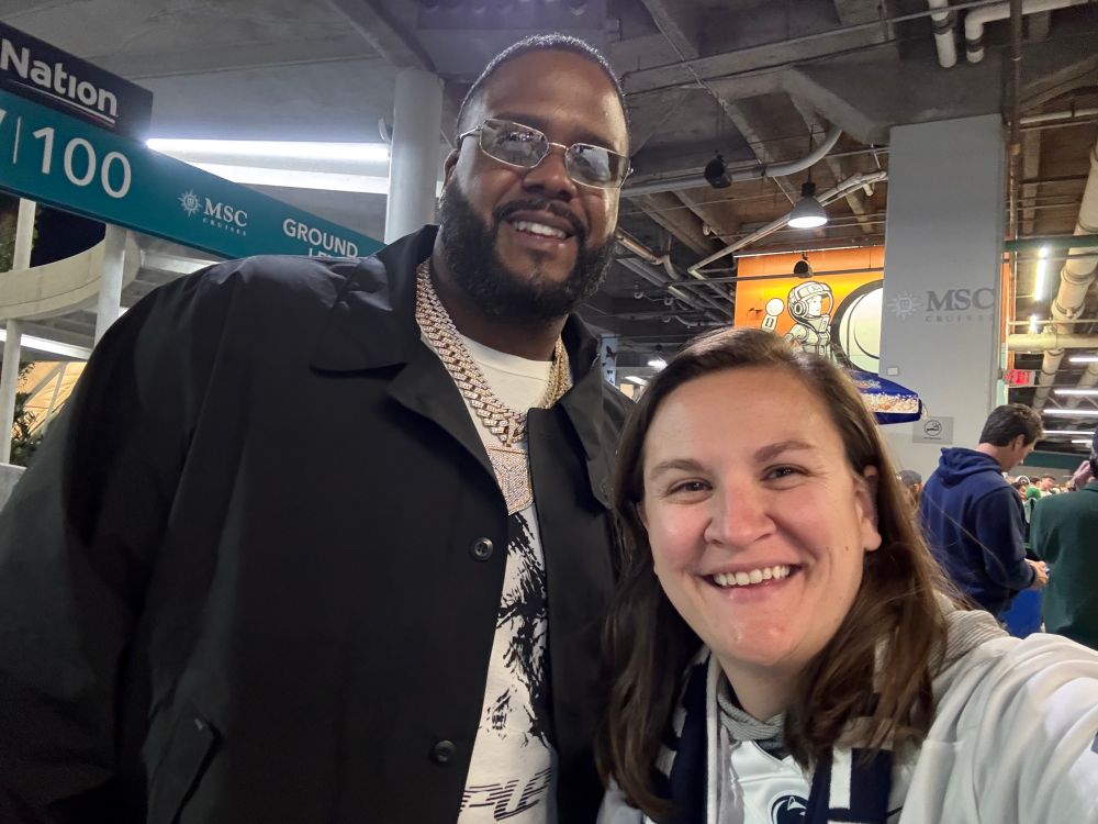 Selfie of me and Donovan Smith