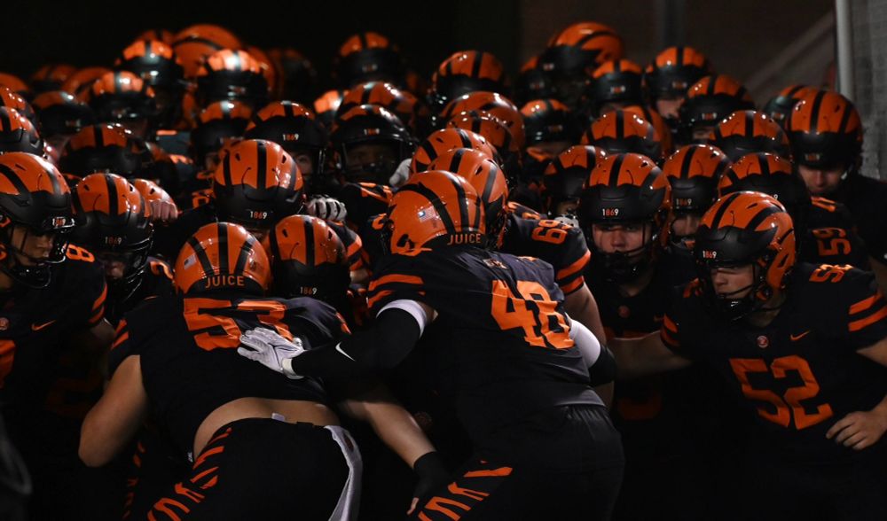 Team huddle in the tunnel before running onto the field
