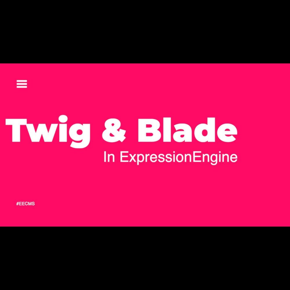 How to use Twig and Blade in ExpressionEngine