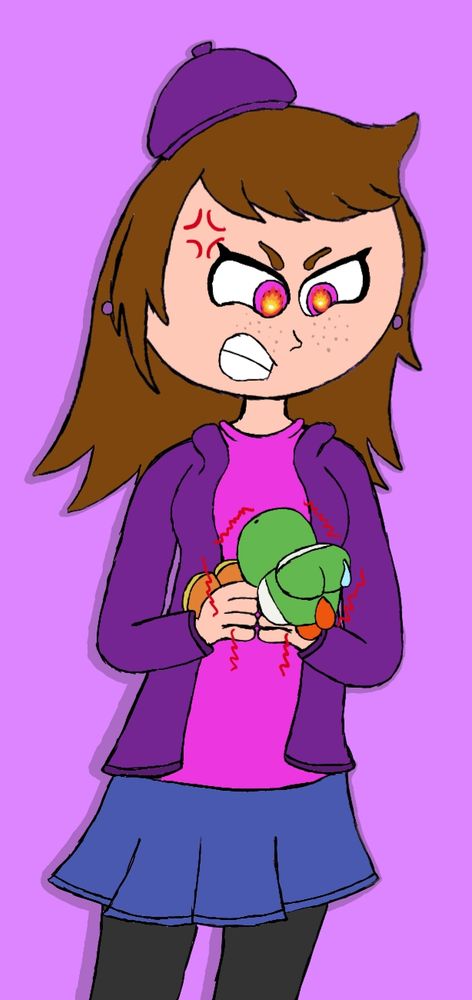 Drawing of Natalie's sona back in April 2025