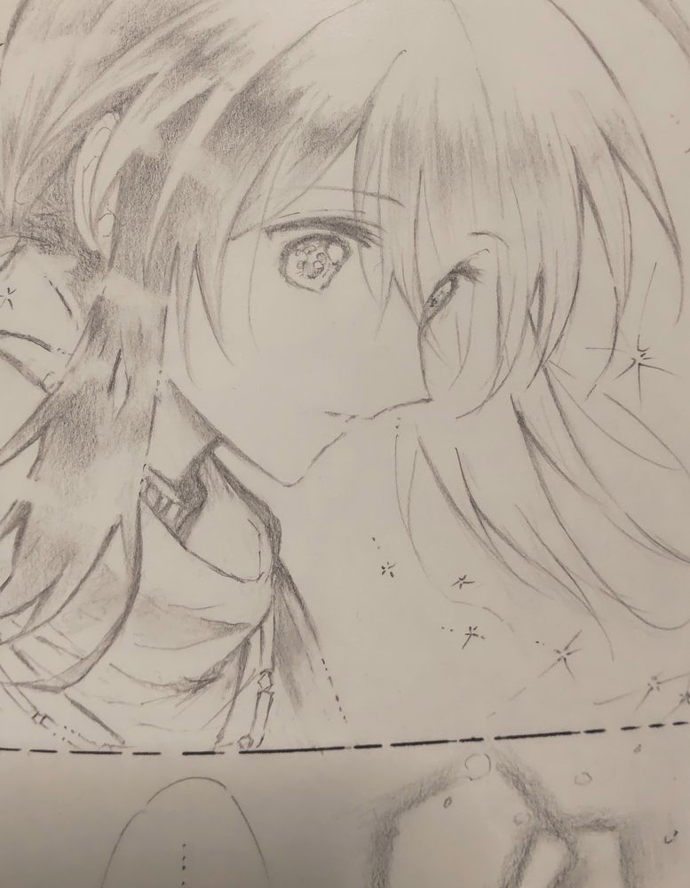 描き途中のサムレム漫画の一コマより