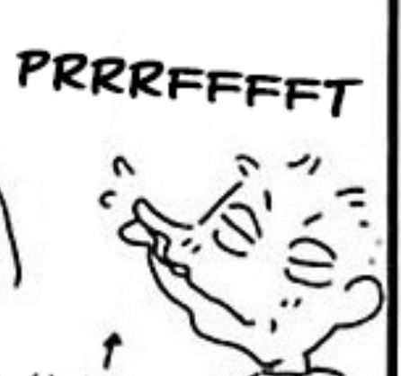 Risa's dad making those same weird serrow sounds.