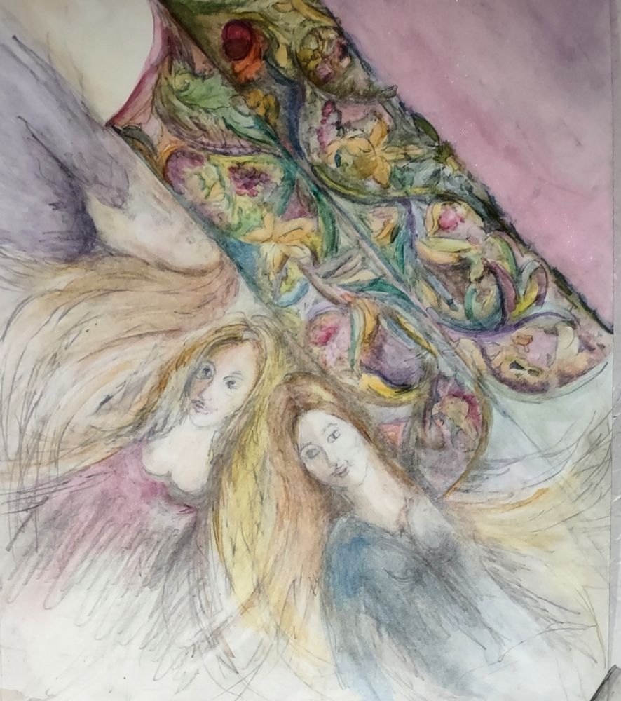 #wip
#pencil
#design
#frightening
#Wha
#progress
Seriously, I really don't understand what's happening.
Why is this taking so long? This was an experiment from the beginning, but what? "The season of ghosts." Lol. Ready for more color. Top chick needs a less eek face. Progress, thankfully. Dang
Watercolor painting
WIP