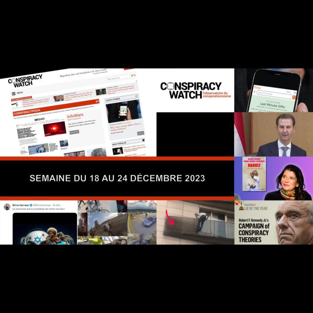 🔴 Conspiracy News #51.2023 - Conspiracy Watch | L'Observatoire du conspirationnisme