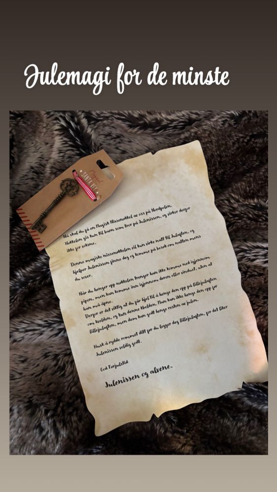 Bilde av brev fra Julenissen 