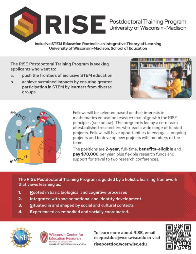 Info about the training program, which is also at risepostdoc.wcer.wisc.edu