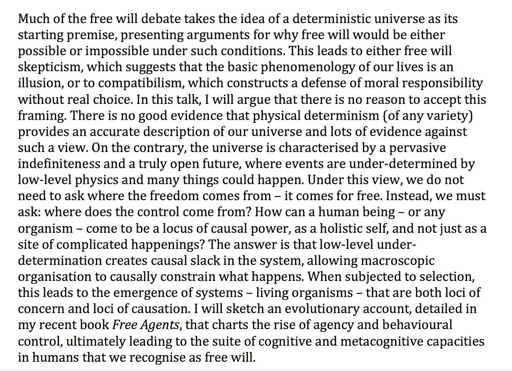 abstract of a philosophical talk