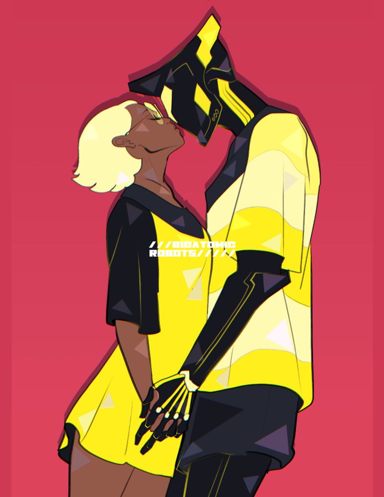 #ffef1d robot and their girl