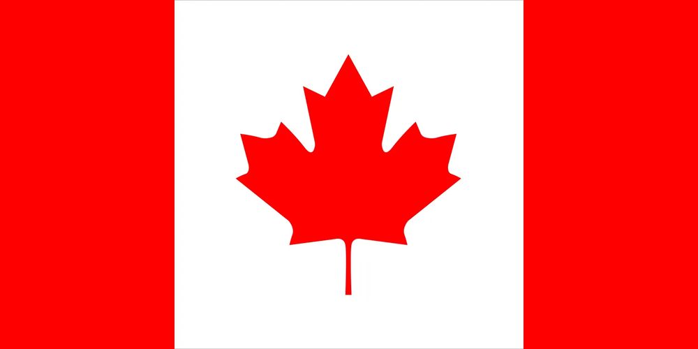 The flag of Canada is vertically striped red-white-red with a large central red maple leaf. It has a width-to-length ratio of 1 to 2.

The establishment of the Canadian federation in 1867 was not accompanied by the creation of a special flag for the country. The imperial Union Jack and other British flags were considered sufficient, although a coat of arms (in the form of a heraldic shield) was granted by Queen Victoria in 1868.

A major change in symbols took place in 1921, when Canada was granted a distinctive new coat of arms; it quartered the symbols of England, Scotland, Ireland, and France with three green maple leaves on a silver background. That shield replaced the 1868 original in Canadian ensigns three years later. In 1957 a revised artistic version incorporated red maple leaves instead of green “to show the maturity of the country.”

Agitation for a distinctive Canadian flag increased following World War II. Heated debate took place in 1964 following the promise of Prime Minister Lester B. Pearson that Canada would acquire its own national flag prior to the centennial of confederation in 1967. Months of public and parliamentary debate resulted in approval (December 1964) of the new Maple Leaf Flag, which became official by royal proclamation on February 15, 1965, and is now broadly supported by the Canadian population.

The maple leaf had been a national symbol since at least 1868, and its red colour has been described as a symbol of Canadian sacrifice during World War I. Pearson’s original flag proposal showed three red maple leaves on a white field with narrow blue vertical stripes at either end. Several individuals have been credited with suggestions that resulted in the final design, which broadened the stripes and changed them to red to emphasize the national colours (red and white). A single maple leaf gave a distinctive and easily recognizable central symbol. — Whitney Smith