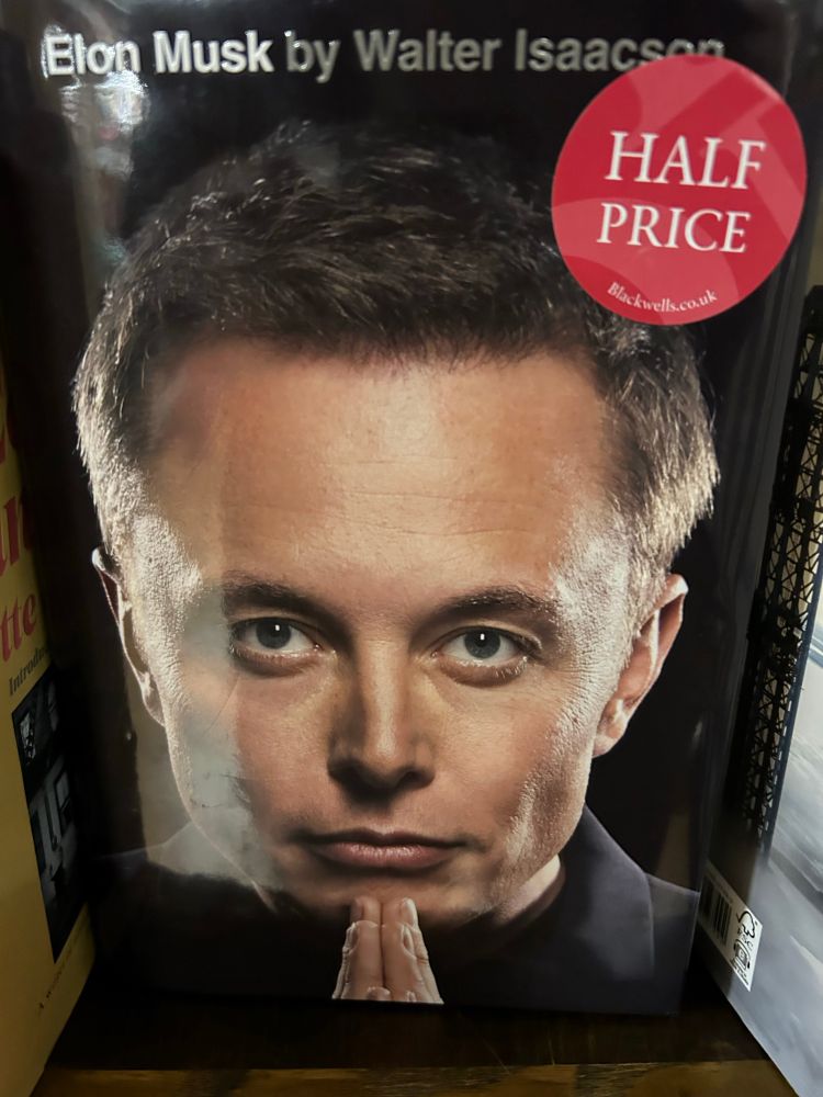 Musk biography half price 