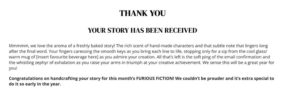 Thank you. Your story has been received.