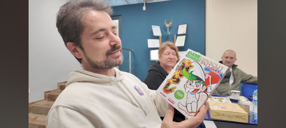 Florent Gorges présente la version française du manga Game Center Arashi 