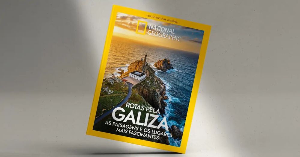 Capa da ediçom, com o manchete “Rotas pela Galiza, as paisagens mais fascinantes e os lugares mais fascinantes”