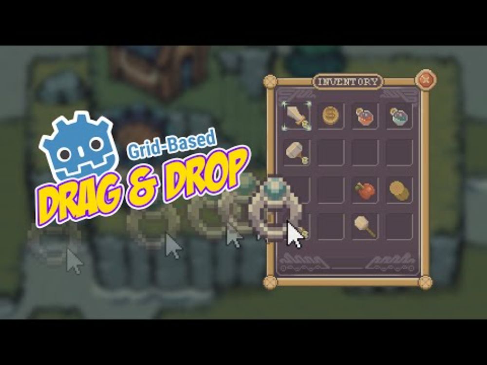 Godot Drag & Drop Grid Tutorial: Beyond Basic UI (Inventory & Puzzle Ready!)