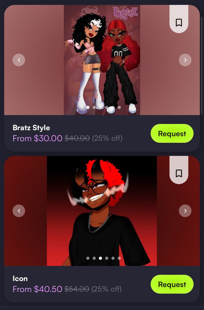 Bratz Style ($30) and Icon ($40.50)
