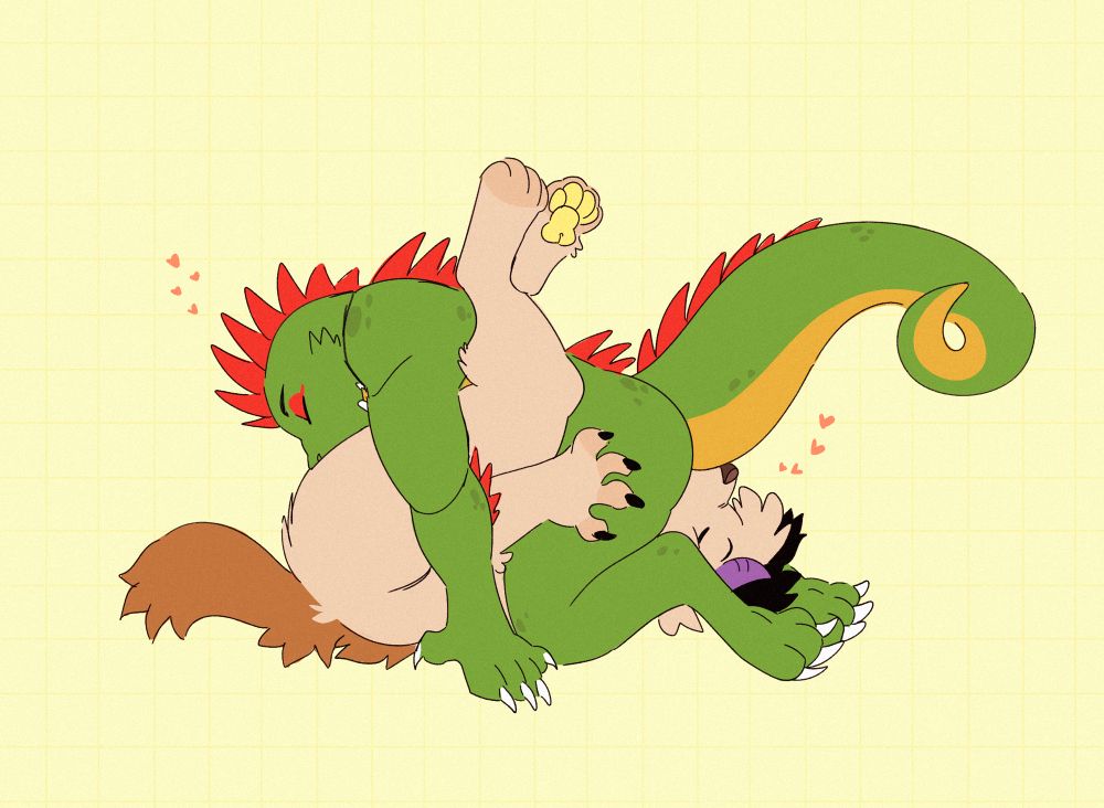 Mae and Giorno in the 69 position, Mae on the bottom eating Giorno’s ass and Giorno on top eating her pussy 
