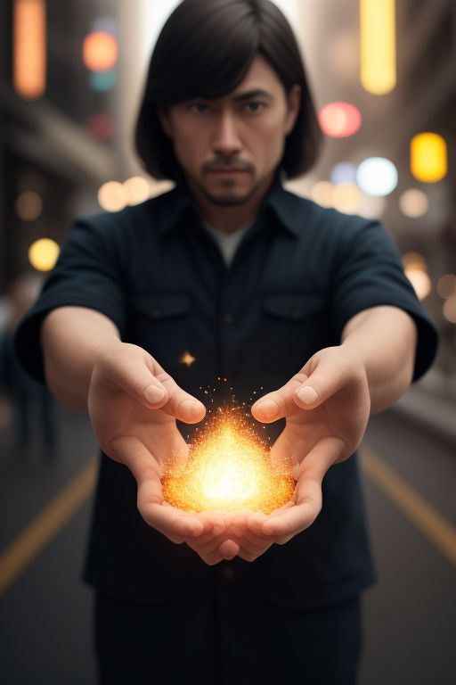 Ein KI-generiertes Bild, das zu dem Prompt "a person with thumbs" erstellt wurde.