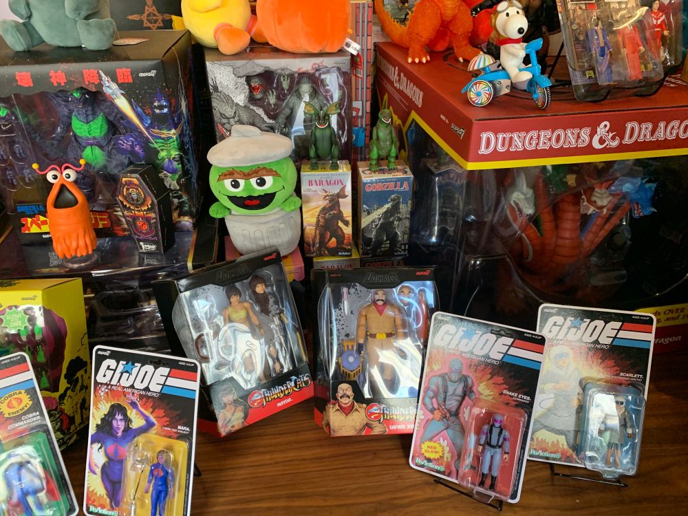 Figures you immediately see as you walk in.