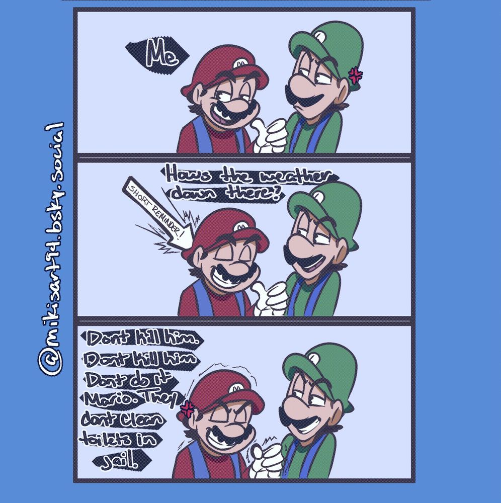 Cocky Mario being cocky/silly