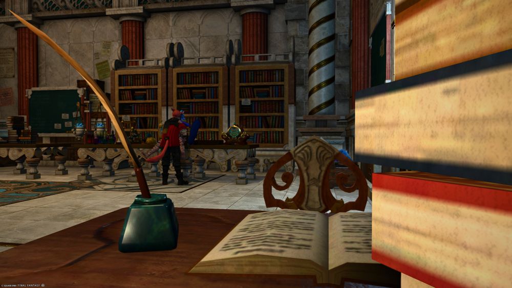 {Something tells me G’raha is done with his work for the day.}