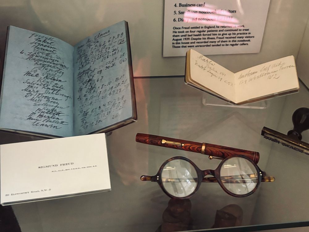 Artifacts at Sigmund Freud’s house in Hampstead, London. UK