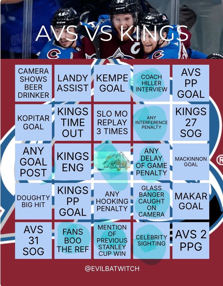 Av's bingo winning card! 