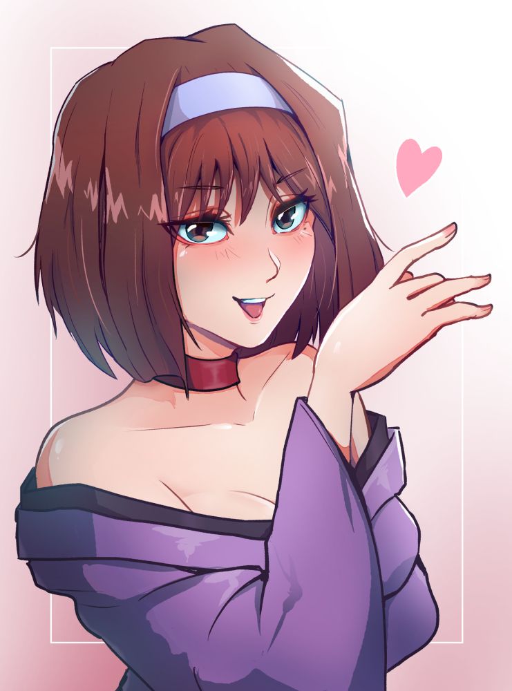 Kanzaki Sumire from Sakura Taisen series. She is doing the ojou-sama laugh pose and looks at the viewer.
