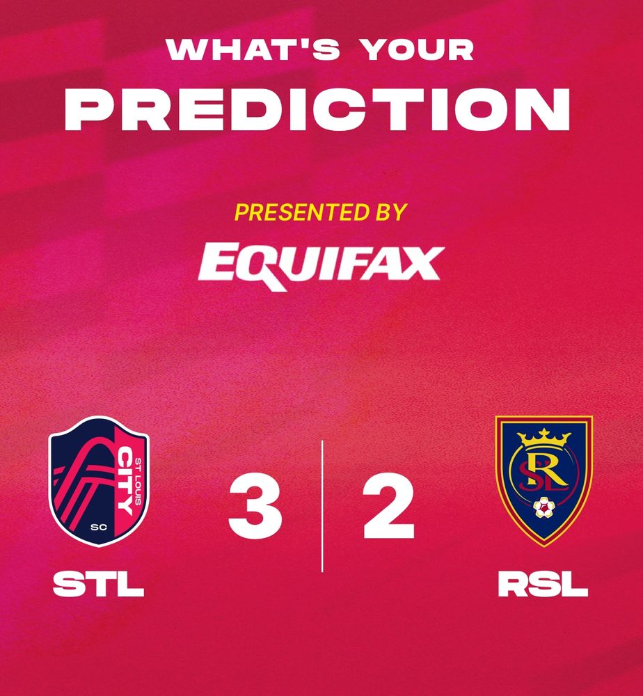 What’s your prediction?
STL 3
RSL 2
