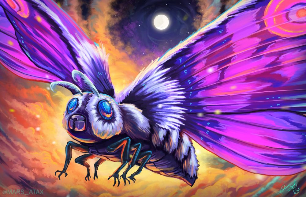 Illustration of Mothra from Godzilla