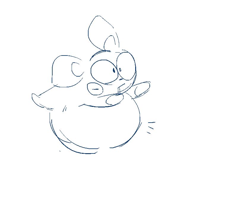minun with big round belly