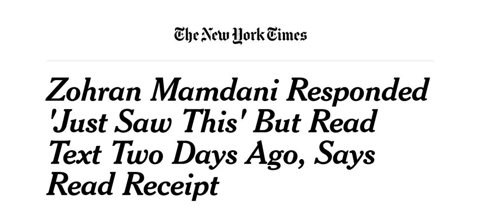 Zohran Mamdani Responded 'Just Saw This' But Read Text Two Days Ago, Says Read Receipt