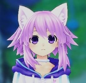Neptune wearing the White Cat Ears accessory from VII.