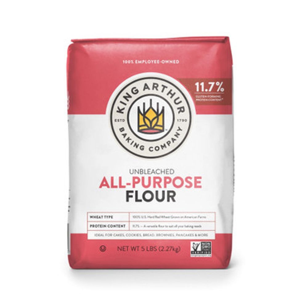 Photo of a bag of King Arthur brand All-purpose Flour. 