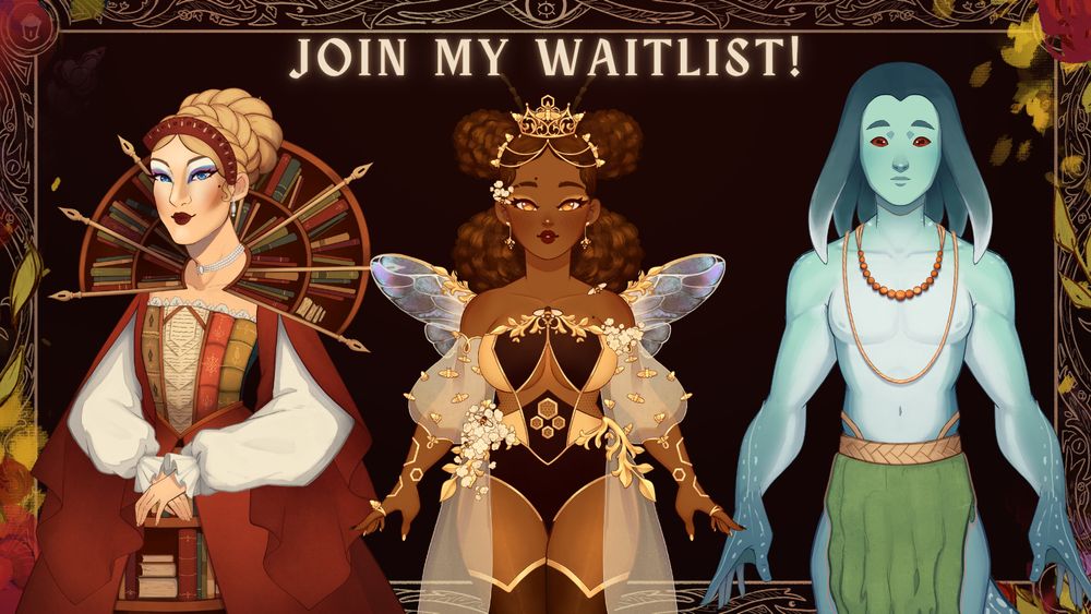 A series of examples of non-anime, painterly vtuber model arts.