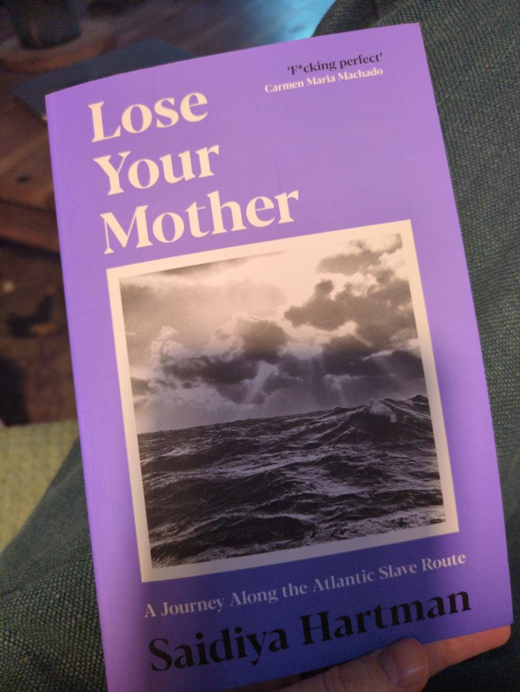 Book cover for Saidiya Hartman's 'Lose Your Mother'