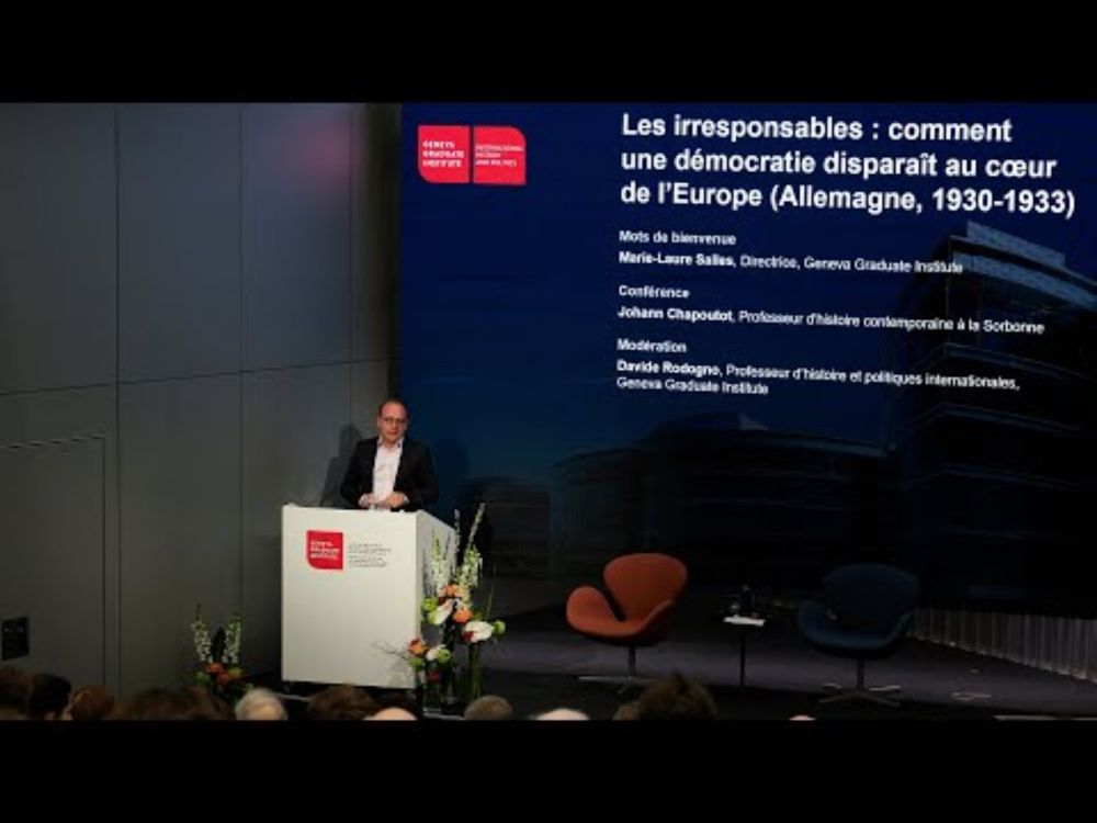 Les irresponsables : comment une démocratie disparaît au cœur de l’Europe (Allemagne, 1930-1933)