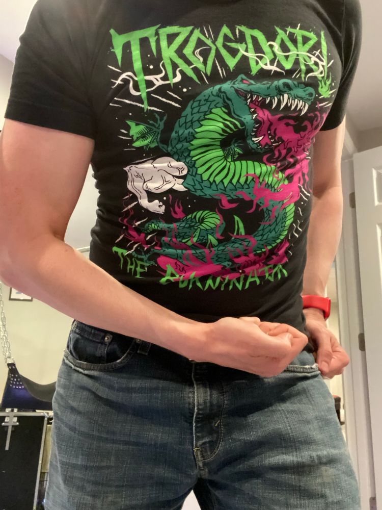 Mimicking the pose of Trogdor! The Burninator 
