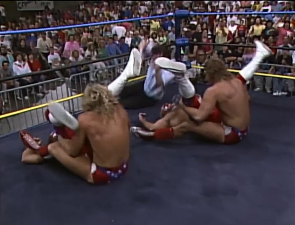 a double roll up finish, the rebs beat the rebs