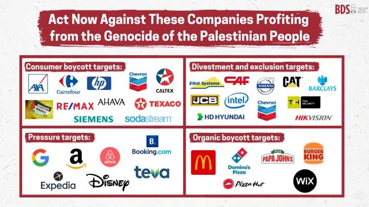 Act Now Against These Companies Profiting from the Genocide of the Paestinian People