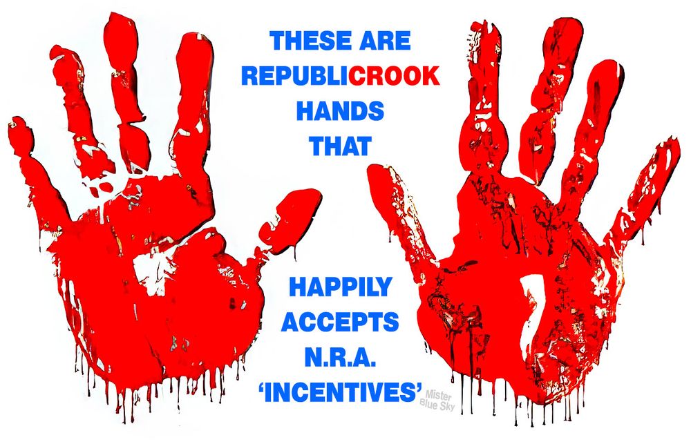 Republican greed is appalling and downright evil. #NRA #GOP #CashRewards #AssaultWeapons