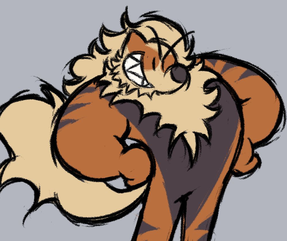 A strong Arcanine making a proud stance