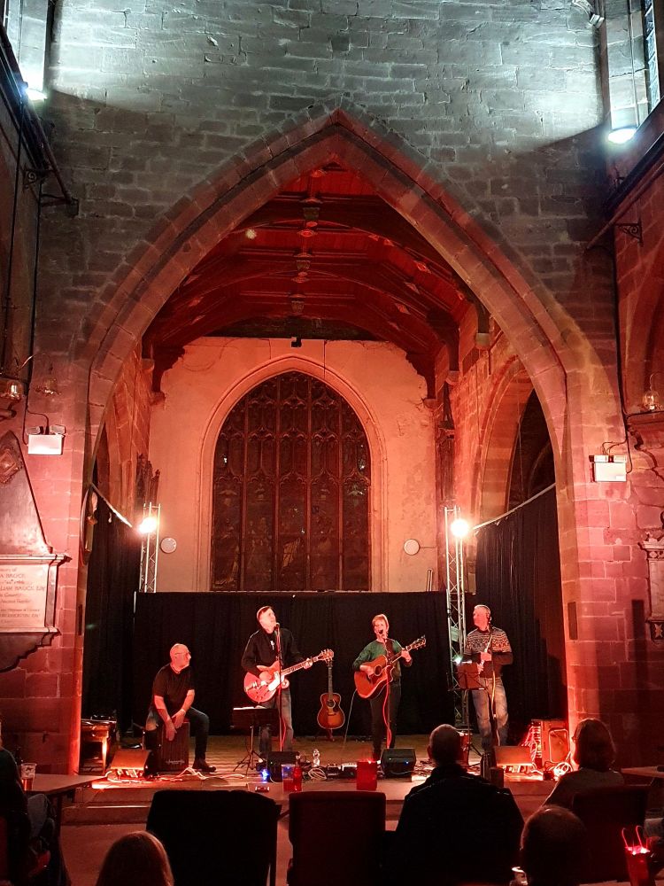 Bandarama (Rose Price, Adrian Dear, Ian Jones & Bob Berg) opening for Joe Topping at the Soundbox MusicAid fundraiser for Dementia UK 
