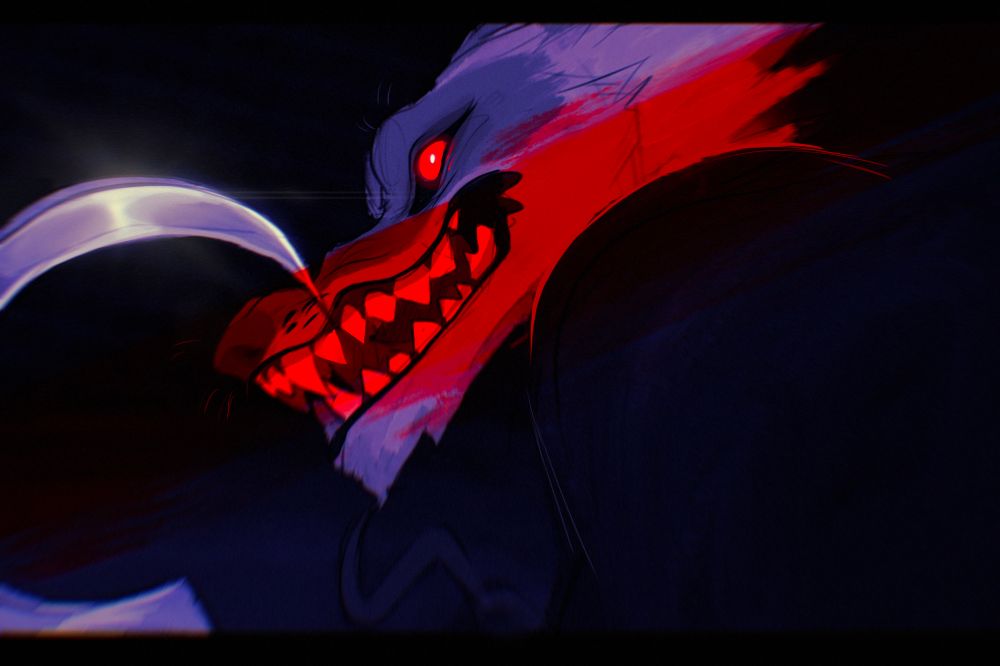 Wolf from puss and boots