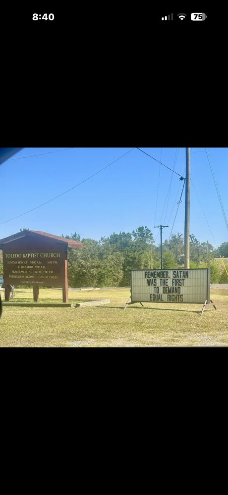Baptist church near Burkeville, Texas